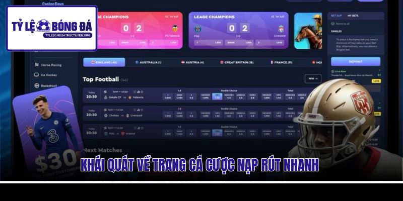 Khái quát về trang cá cược nạp rút nhanh