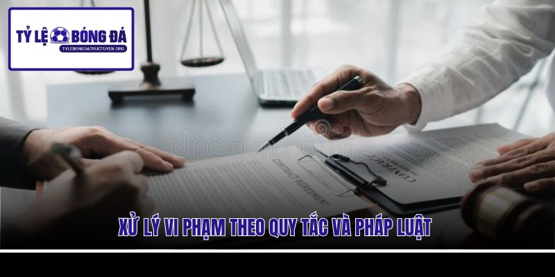 Xử lý vi phạm theo quy tắc và pháp luật
